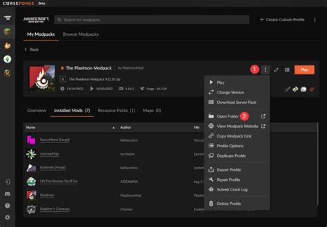 How to Open Forge Mod Folder 的图像结果
