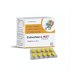 Buy CALXOFINE L K2 7, Capsules Pack of 2 Strip Online at Low Prices in ...