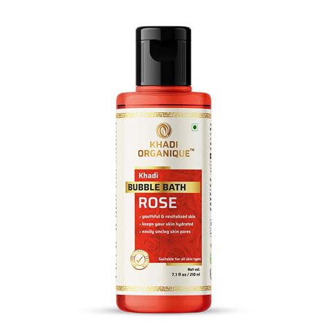 Buy Rose Bubble Bath Online In India -Khadi Organique