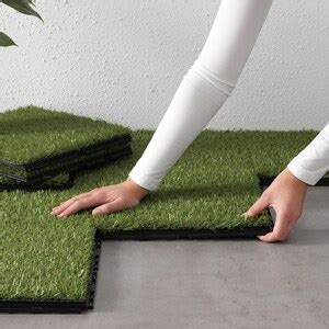 RUNNEN Floor decking, outdoor, artificial grass - IKEA