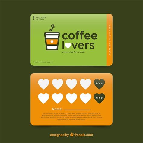 Vecteurs et illustrations de Carte Fidelite Cafe en téléchargement ...