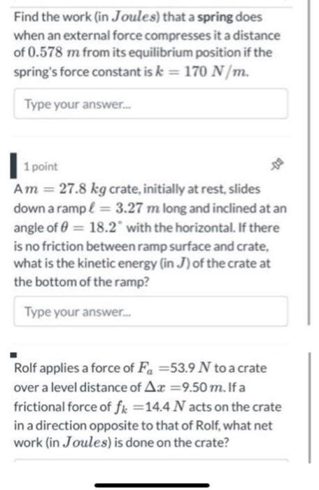 Image result for Joules with Spring Constant