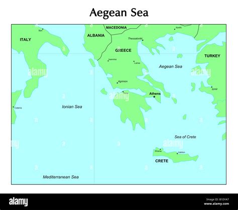 Aegean Sea Map High Resolution Stock Photography and Images - Alamy