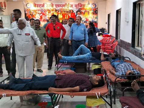 Valsad Western Railway Employees Union office late. Camp organized on ...