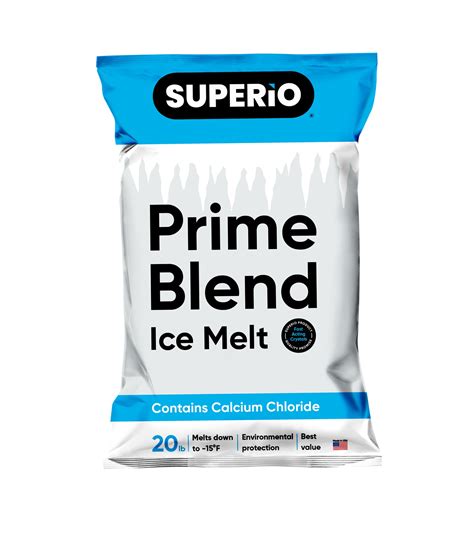 20 lb Bag Ice Melt Blend Calcium & Sodium 87% Purity – Superio