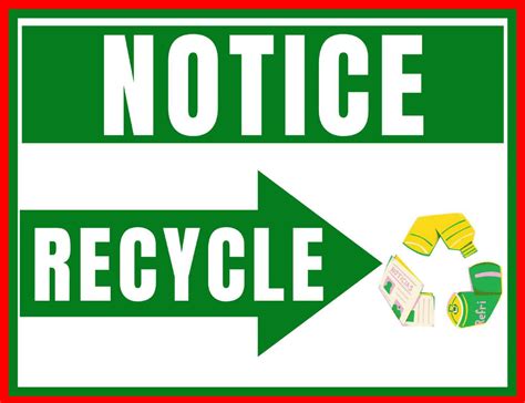 Image result for Printable Recycle Sign Recycling