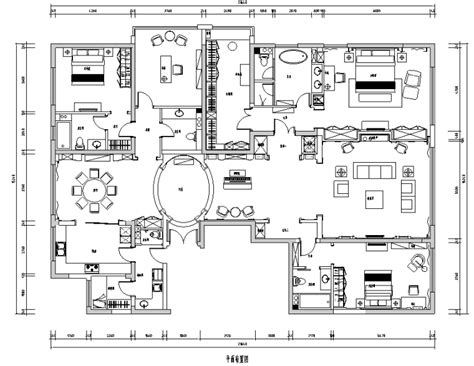 [北京]美式风格300平米公寓设计施工图（附效果图）-住宅装修-筑龙室内设计论坛