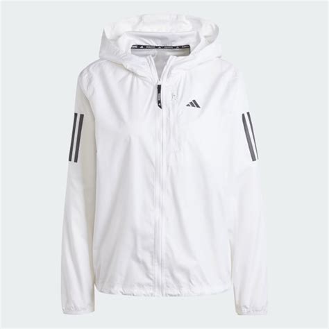 adidas Own The Run Jacket - White | Free Shipping with adiClub