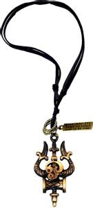 AFH Trishul Damaru Tamil Om Copper With Adjustable Leather Cord Pendant ...