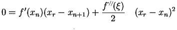 Convergence of Newton-Raphson method:
