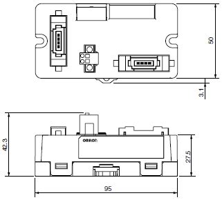 CRS1-RPT01 Repeater Unit/Dimensions | OMRON Industrial Automation India