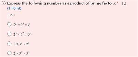 Express the following number as a product of prime factors: - Brainly.in