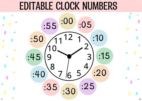 Image result for Small Clock Numbers