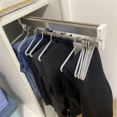 GUODDM Pull Out Clothes Hanger Rail Rack - Extendable Pull India | Ubuy