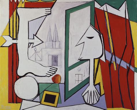 Pablo Picasso, Das offene Fenster (Das Atelier des Künstlers), 1929, Öl ...