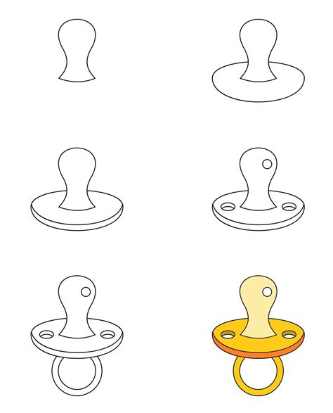 11+ Easy and Simple Pacifier Drawing Ideas - Drawing Photos