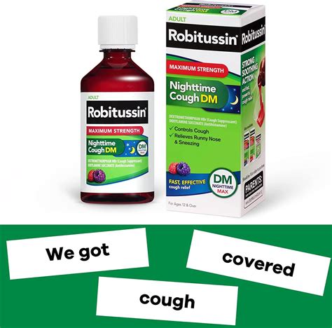 Robitussin Maximum Strength Nighttime Cough DM - Berry Flavor - 4 Fl Oz ...