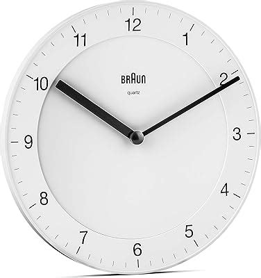 Buy Braun Classic Analogue Wall Clock with Quiet Quartz Movement, Easy ...