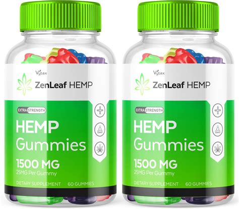 Amazon.com: (2 Pack) Zenleaf Gummies 1500MG, Zen Leaf Extract Gummies ...