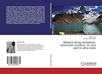 Malaria drug resistance: molecular markers, in vivo and in vitro tests ...