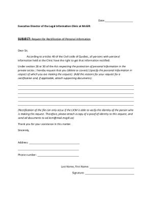 Image result for Rectification Request