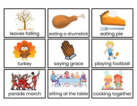 Printable Thanksgiving Charades For Kids - Move Play Go