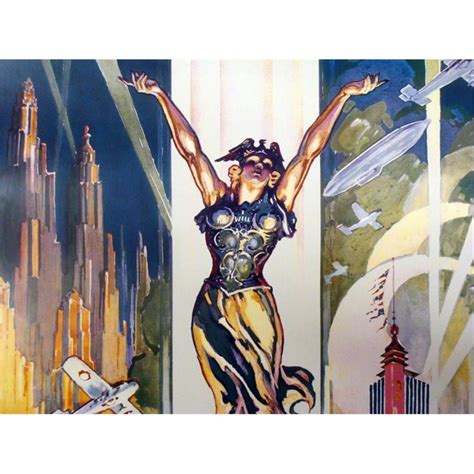 1933 Chicago Worlds Fair Century of Progress Poster