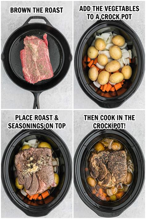 Crock Pot Chuck Roast Recipe - Eating on a Dime