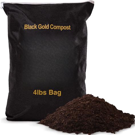 Black Gold Worm Castings Compost Fertilizer for Garden Soil | Red ...