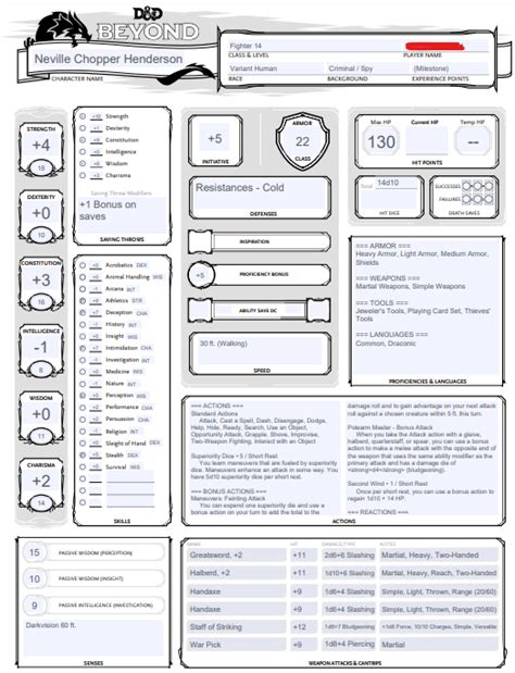 Character sheet design part I | EN World D&D & Tabletop RPG News & Reviews