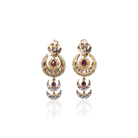 Charm of Diya & Crescent with Vasundhara’s Vibha Earrings – Vasundhara ...