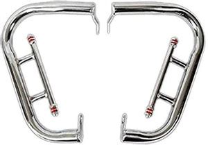 Bullkartzone 2 Rods Rear Bike Safety Stainless Steel Leg Crash Guard ...