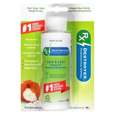 RX Destroyer Drug Disposal Bottle | Walgreens