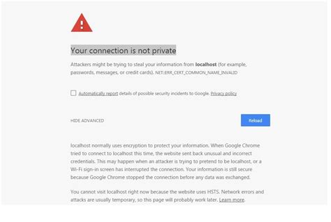 Your Connection Is Not Private Chrome Fix 的图像结果