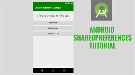 Android sharedpreferences tutorial - YouTube