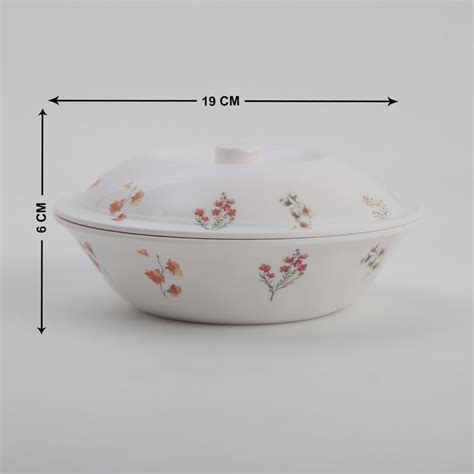 Buy Meadows Theme Melamine Printed Serving Bowl with Lid - 1.4L from ...