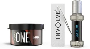 Involve One Musk & Element Aqua Car Freshener Blocks, Spray One Musk ...