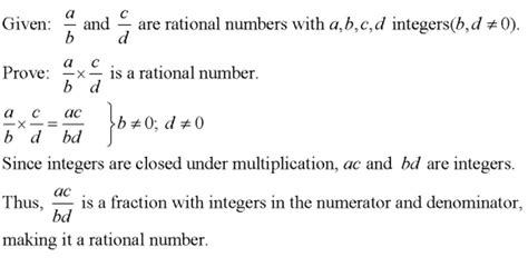the product of two rational number is always a rational number true or ...