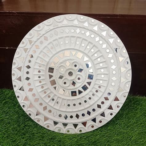 Set of 2 Kutch Lippan Mud & Mirror Work Wall Panels – Terracotta by Sachii