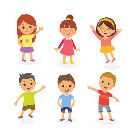 Happy Kids Illustration 540051 Vector Art at Vecteezy