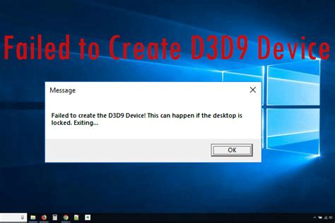 How to Solve Could Not Create Direct3D Device 9 的图像结果