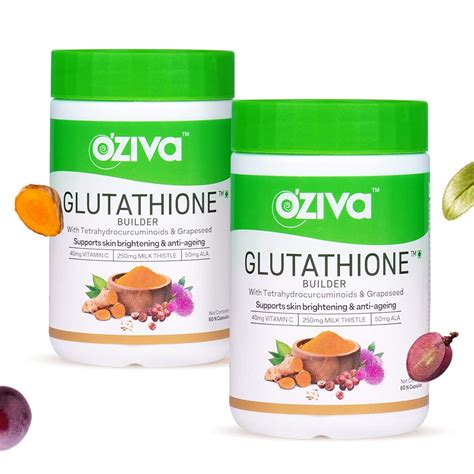 OZiva Plant Based Glutathione Builder | Glutathione Tablets for Skin ...