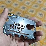 Wallet Ninja 18 in 1 Multi-purpose Credit Card Size Metal Pocket Tool ...