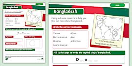 KS2 Bangladesh Fact File - Twinkl