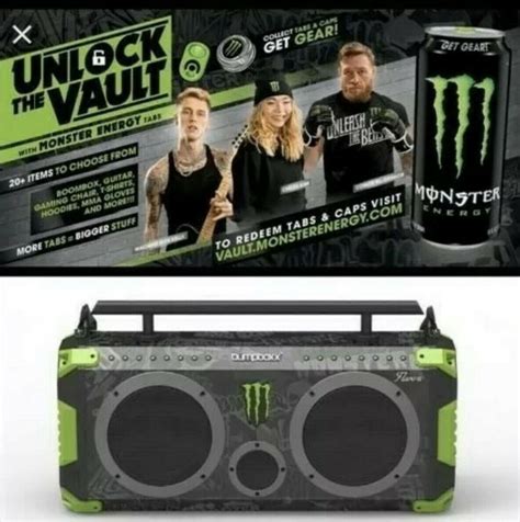 NIB Monster Energy Bumpboxx Flare 8 2019 Vault BOOMBOX GHETTO BLASTER | #2022204009