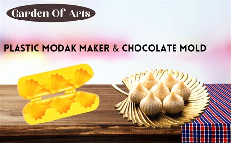 Garden Of Arts Multi Utility Plastic Modak Mould Set (3 Modak and Modak ...