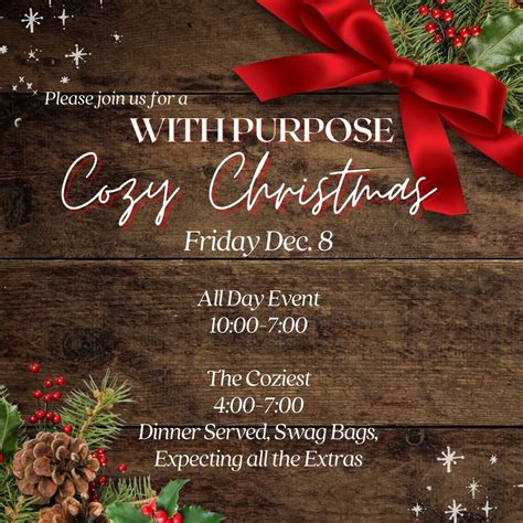 Cozy Christmas, With Purpose Boutique, Bigelow, December 8 2023 ...