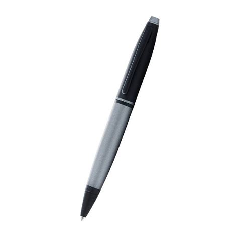 Cross AT0112-26 Calais Lacquer Ballpoint Pen Gray And Black — Mango