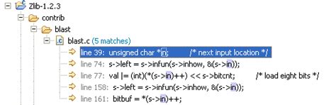 2.1.11.3. C/C++ Sensitive Search | C/C++ Software Development with Eclipse