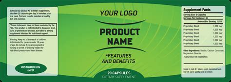 Image result for supplement label template